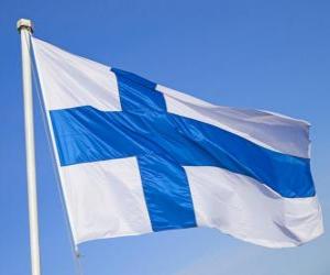 Puzzle Σημαία της Φινλανδίας